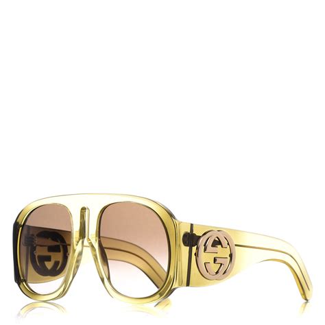 gucci yankee sunglasses|clear yellow Gucci glasses.